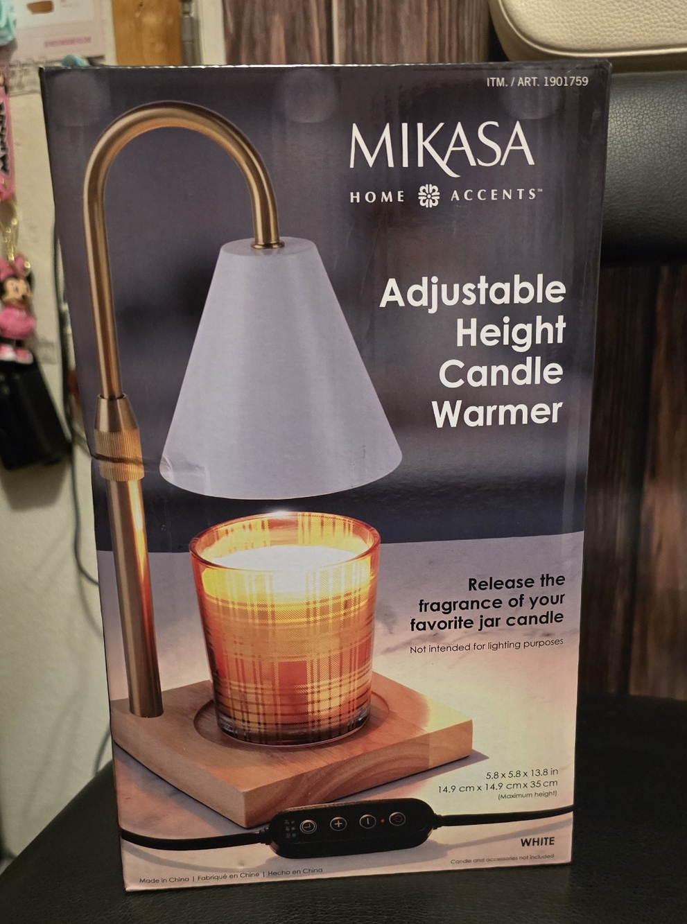 Mikasa White Adjustable Height Candle Warmer